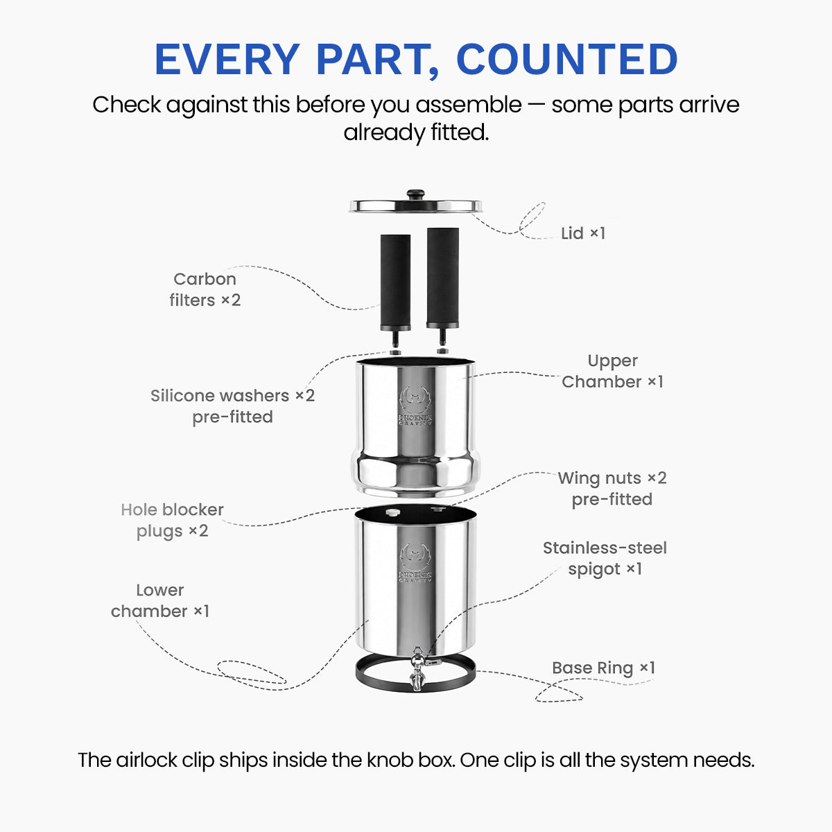 Phoenix Gravity Water Filter System