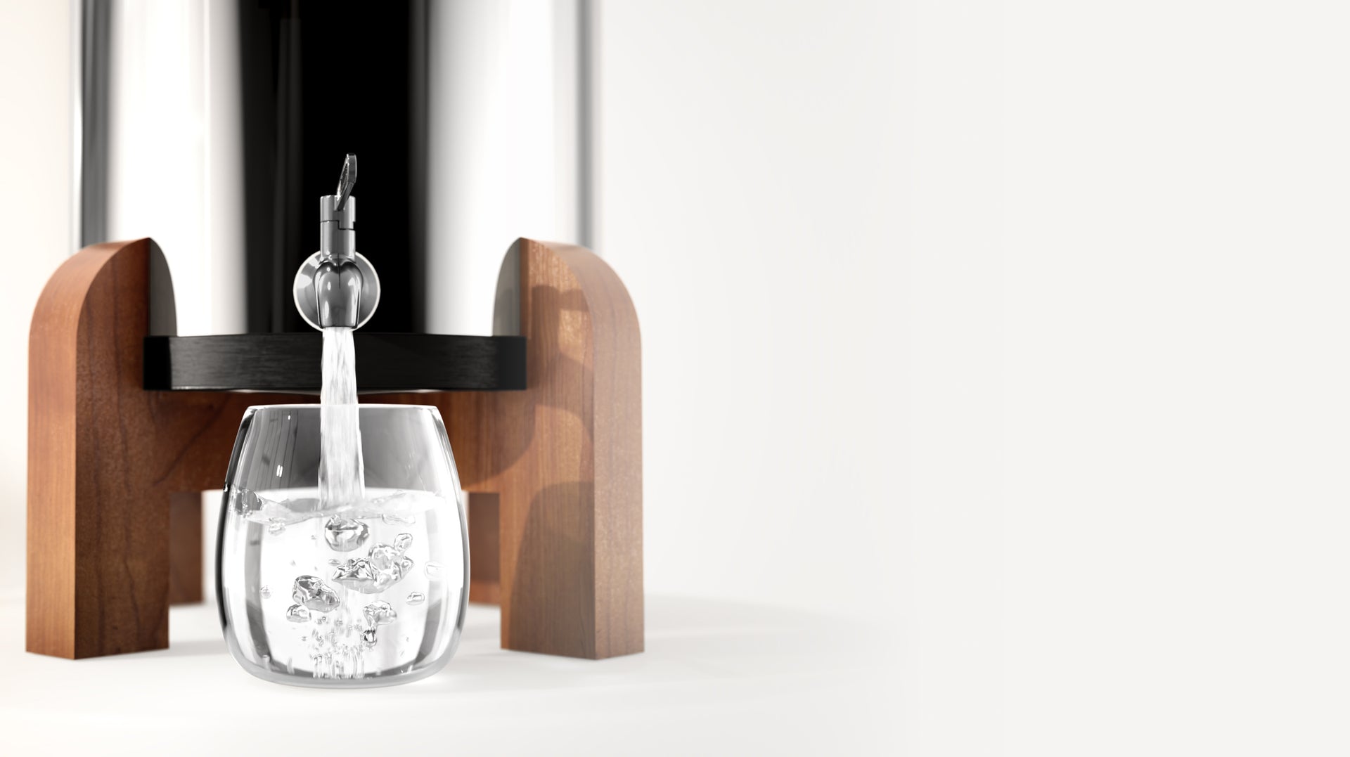 Background image promoting clean and healthy hydration lifestyle