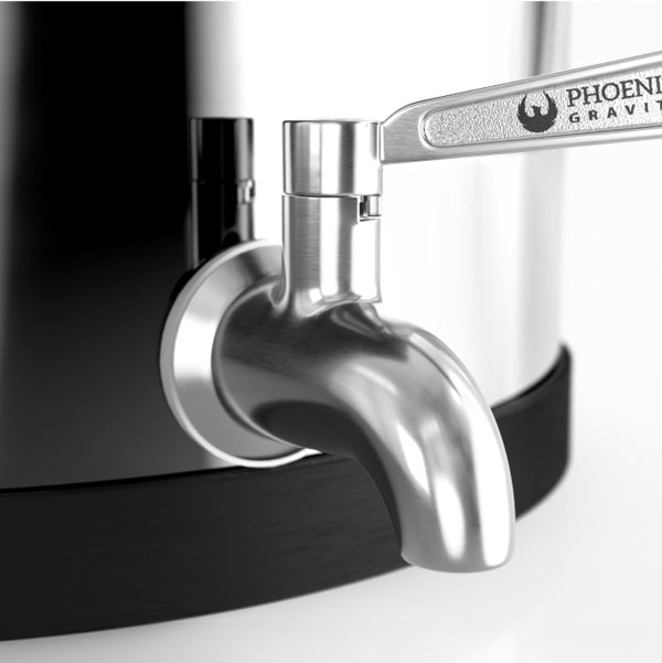 Compact design of Phoenix countertop water filter system