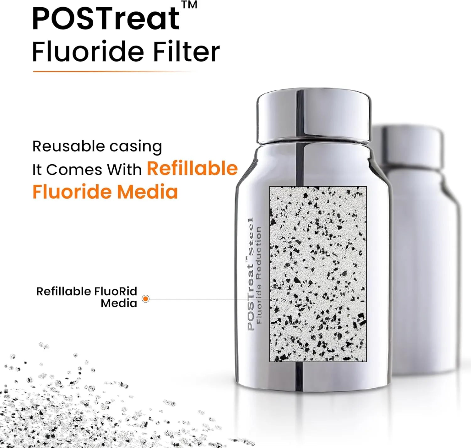 POSTreat™ Steel Fluoride & Arsenic Reduction Filter Elements